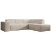 Meubella - Hoekbank Monet - Beige - Teddystof - Boucle - Rechts