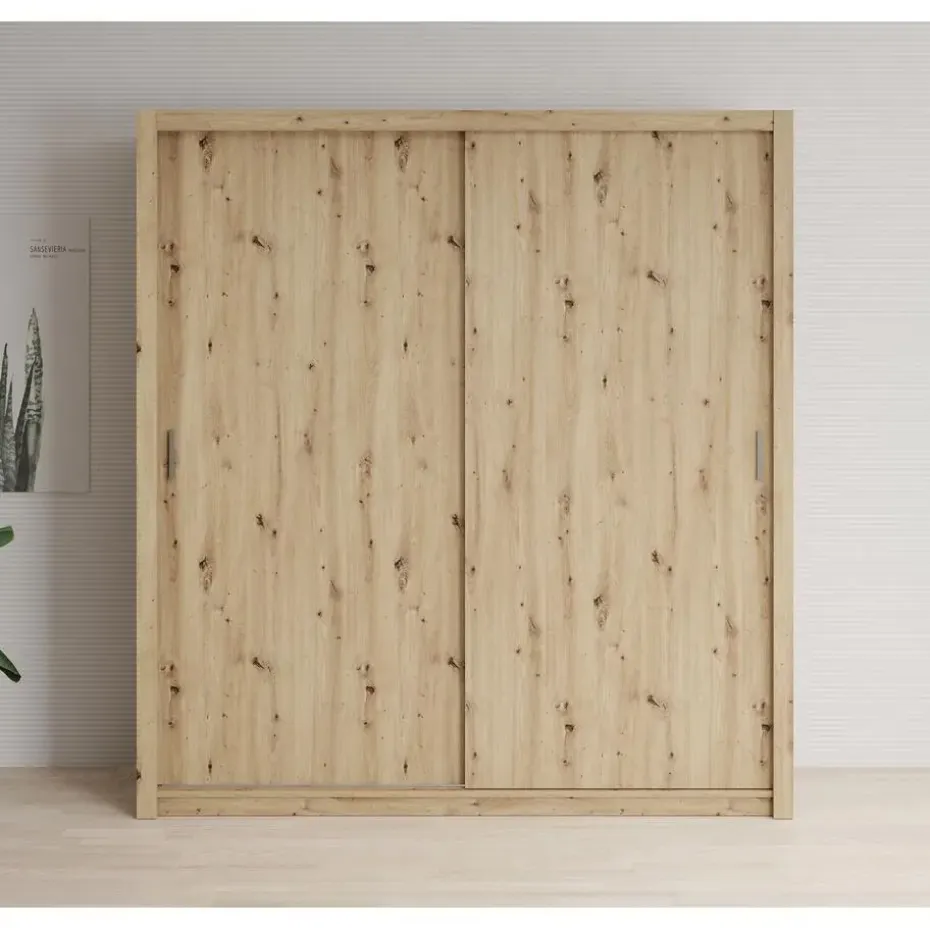 Meubella - Kledingkast Blake - Eiken - 200 cm