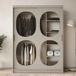 Meubella - Kledingkast Bravanti - Beige - 150 cm