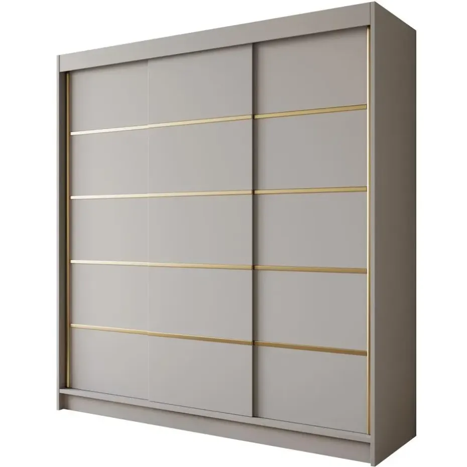 Meubella - Kledingkast Eagle - Beige - 200 cm