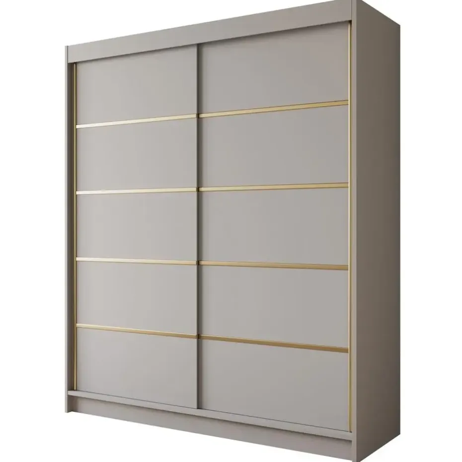 Meubella - Kledingkast Eagle - Beige - 180 cm