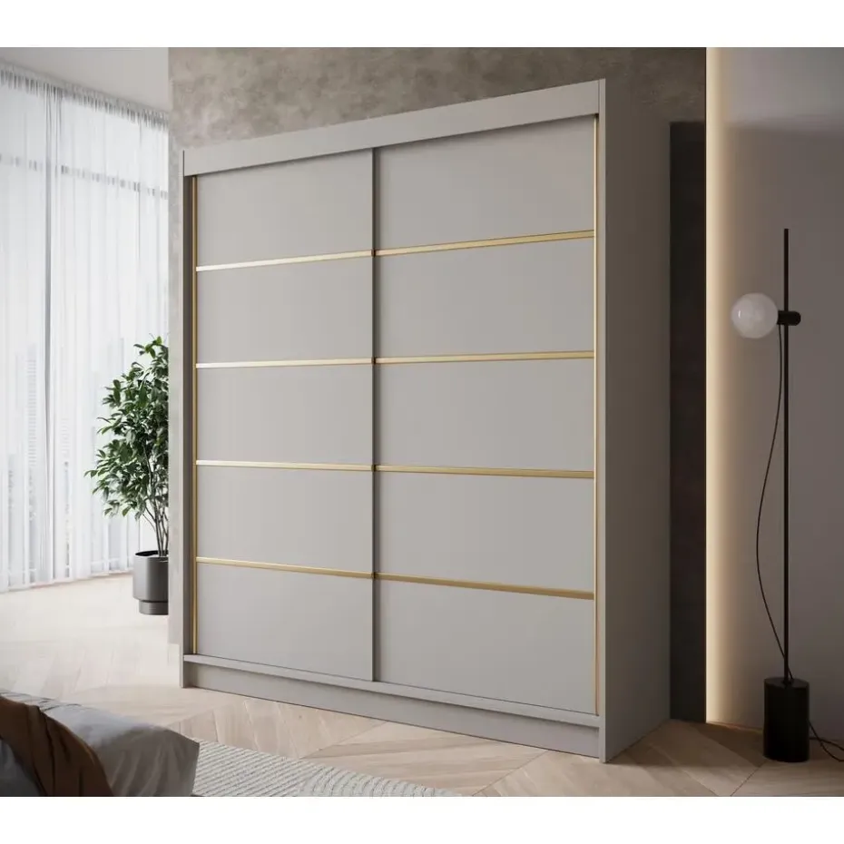 Meubella - Kledingkast Eagle - Beige - 180 cm