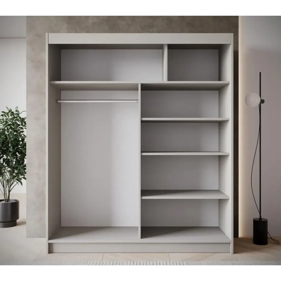Meubella - Kledingkast Eagle - Beige - 180 cm