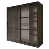 Meubella - Kledingkast Fessaro - Zwart - 200 cm