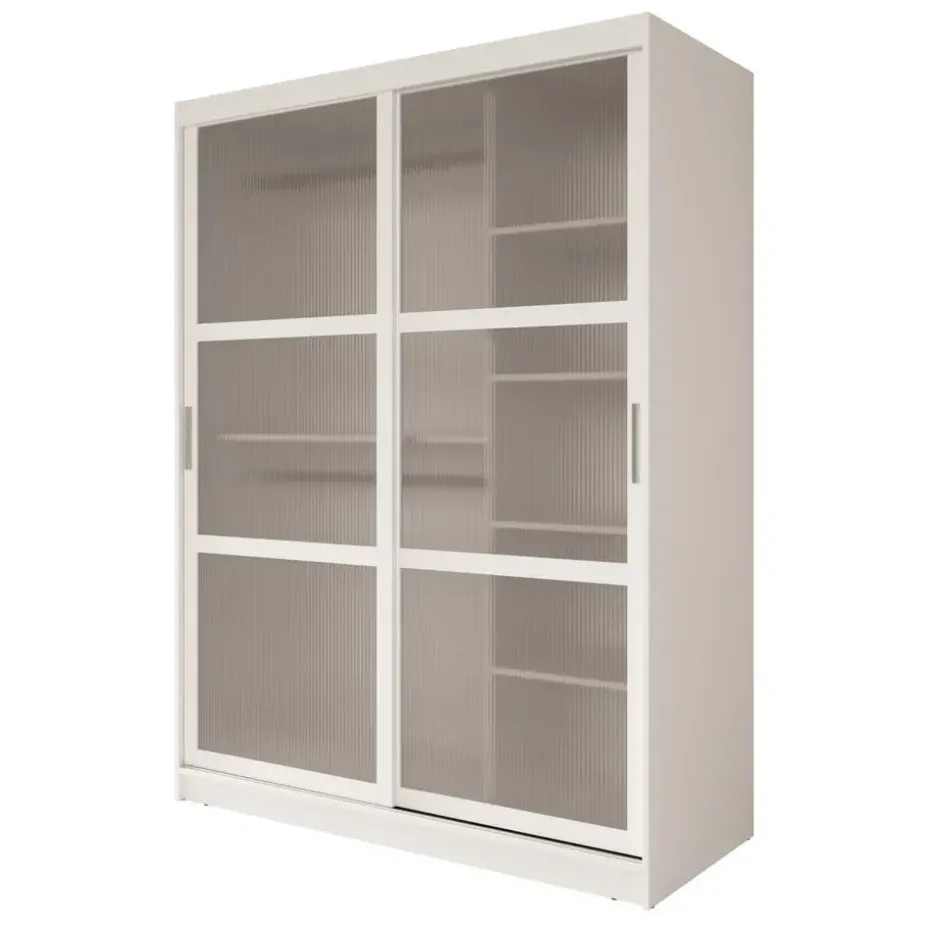 Meubella - Kledingkast Fessaro - Wit - 150 cm