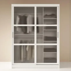 Meubella - Kledingkast Fessaro - Wit - 150 cm