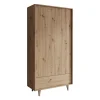 Meubella - Kledingkast Fuzeta - Eiken - 92 cm