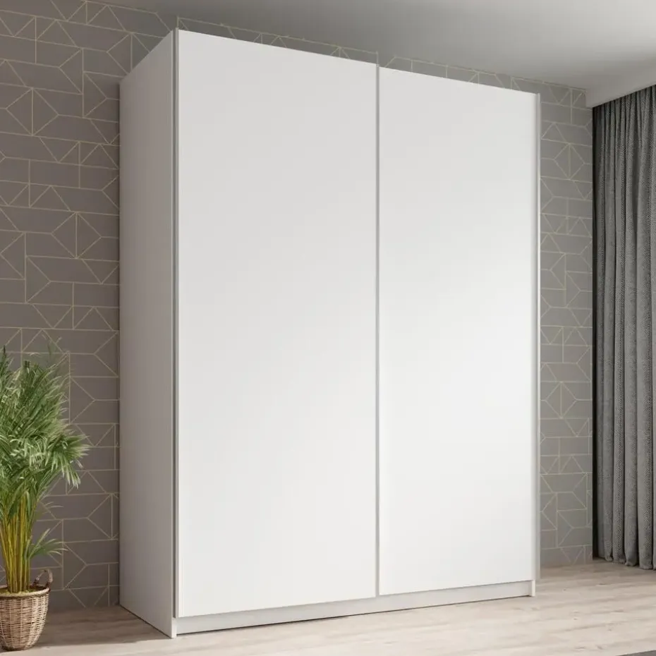Meubella - Kledingkast Ganaro - Wit - 150 cm