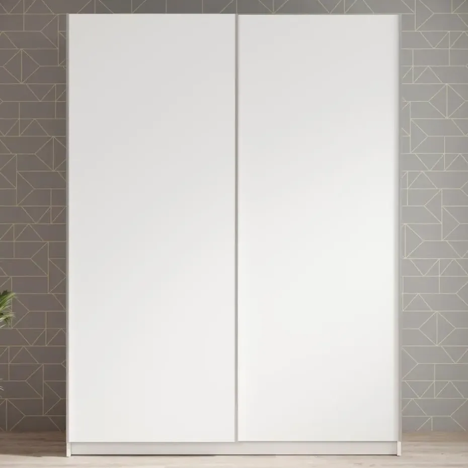 Meubella - Kledingkast Ganaro - Wit - 150 cm