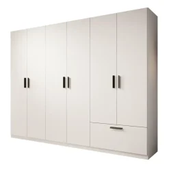 Meubella - Kledingkast Lillian - Wit - 270 cm