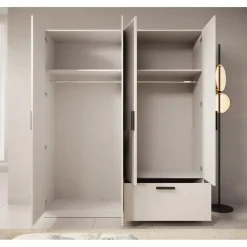 Meubella - Kledingkast Lillian - Wit - 180 cm
