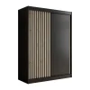 Meubella - Kledingkast Lisbon - Zwart - 150 cm