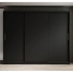 Meubella - Kledingkast Mandalin - Zwart - 250 cm