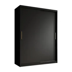 Meubella - Kledingkast Mandalin - Zwart - 150 cm