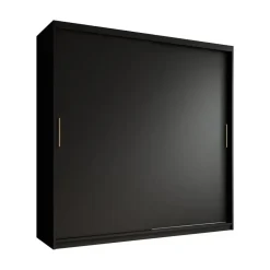 Meubella - Kledingkast Mandalin - Zwart - 200 cm