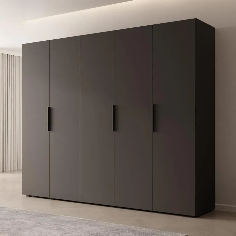 Meubella - Kledingkast Marquesa - Zwart - 250 cm