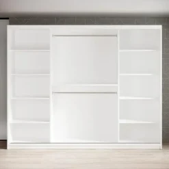 Meubella - Kledingkast Marmer - Wit - 250 cm