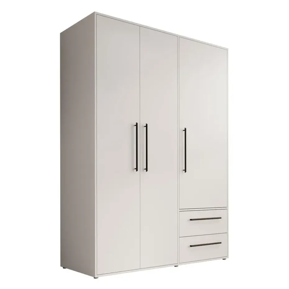 Meubella - Kledingkast Mayen - Wit - 145 cm