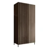 Meubella - Kledingkast Paz - Donkerbruin eiken - 92 cm