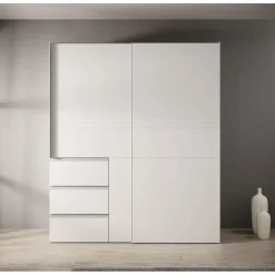 Meubella - Kledingkast Walter - Wit - 170 cm