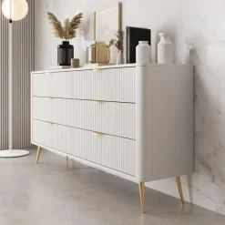 Meubella - Lima - Ladekast - Wit - 163 cm
