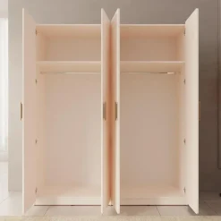 Meubella - Luzon - Kledingkast 4 deurs - Beige - 179x58x210 cm