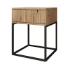 Meubella - Nachtkastje Sylvester 1 - Eiken - 40 cm