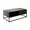 Meubella - Salontafel Delta - Zwart - 120 cm