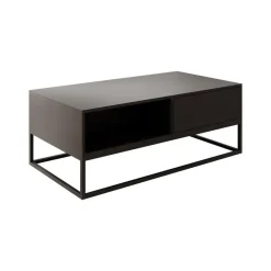 Meubella - Salontafel Delta - Zwart - 120 cm