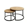Meubella - Salontafel Ovalo - Eiken - set van 2