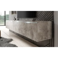 Meubella - TV-Meubel Dixon - Betonlook - 180 cm