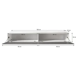Meubella - TV-Meubel Dixon - Old wood - 180 cm