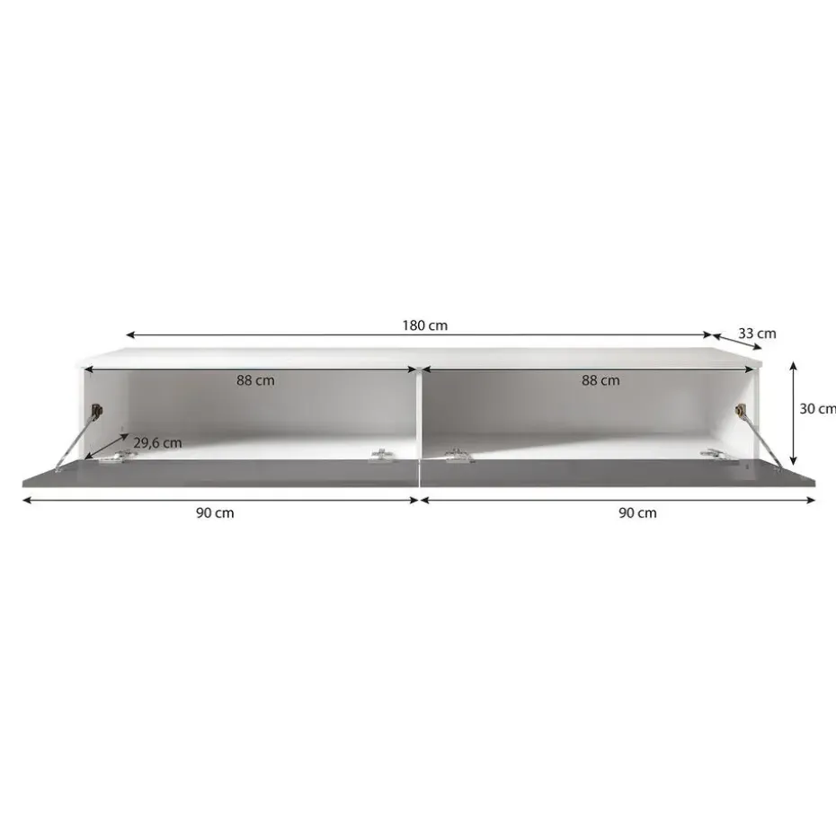 Meubella - TV-Meubel Dixon - Old wood - 180 cm