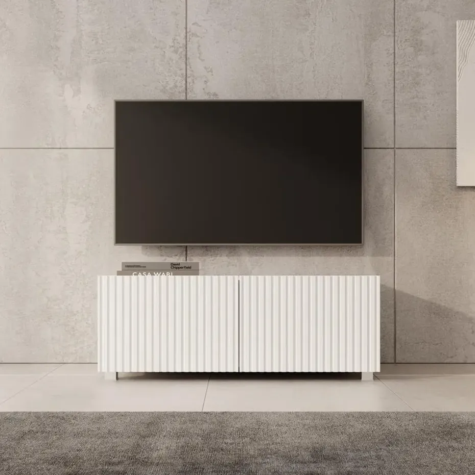 Meubella - TV-Meubel Kenderes - Wit - 100 cm