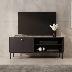 Meubella - TV-Meubel Norment - Zwart - 120 cm