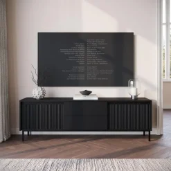 Meubella - TV-Meubel Orvana 2 - Zwart - 174 cm