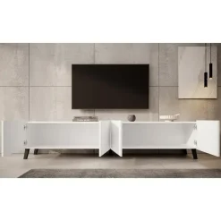 Meubella - TV-Meubel Pepinos 2 - Wit - 200 cm
