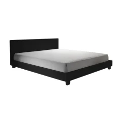 Meubella - Tweepersoonsbed George - Zwart - 180x200 cm