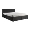 Meubella - Tweepersoonsbed Suente - Zwart - 160x200 cm