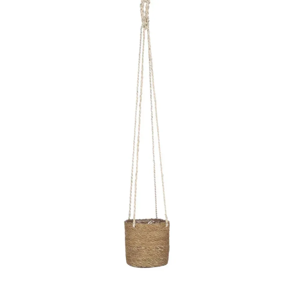 Mica Decorations Atlantic Plantenmand Set van 2 - Ø16 cm - Lichtbruin