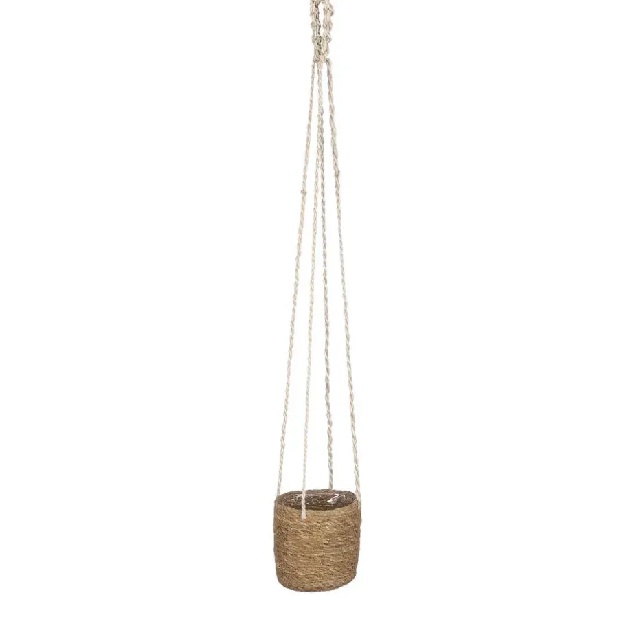 Mica Decorations Atlantic Plantenmand Set van 2 - Ø16 cm - Lichtbruin
