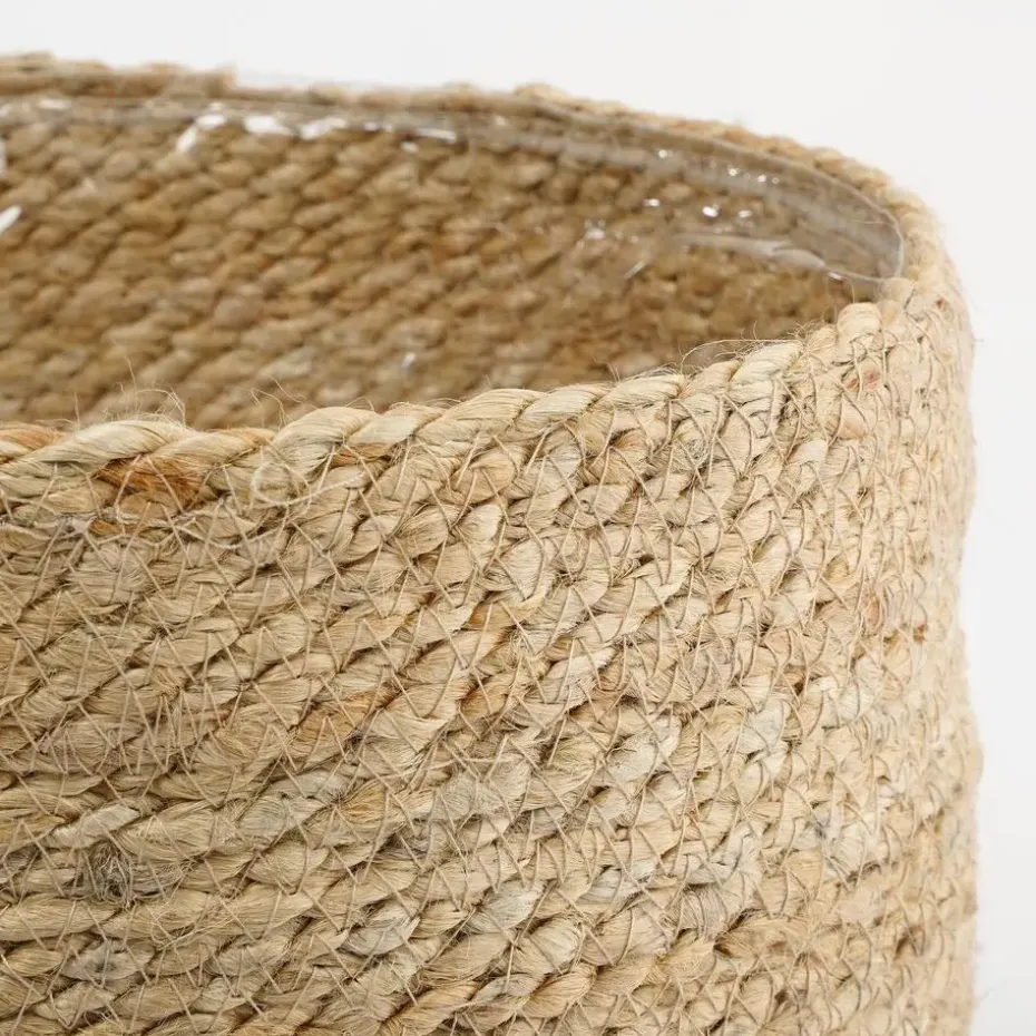 Mica Decorations Atlantic Mand voor Planten Set van 2 - Ø30 cm - Crème