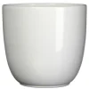 Mica Decorations Bloempot - wit - keramiek - glanzend - 31 x 28 cm