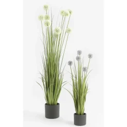 Mica Decorations Bloempot - donkergrijs - mat - keramiek - 23 x 21 cm