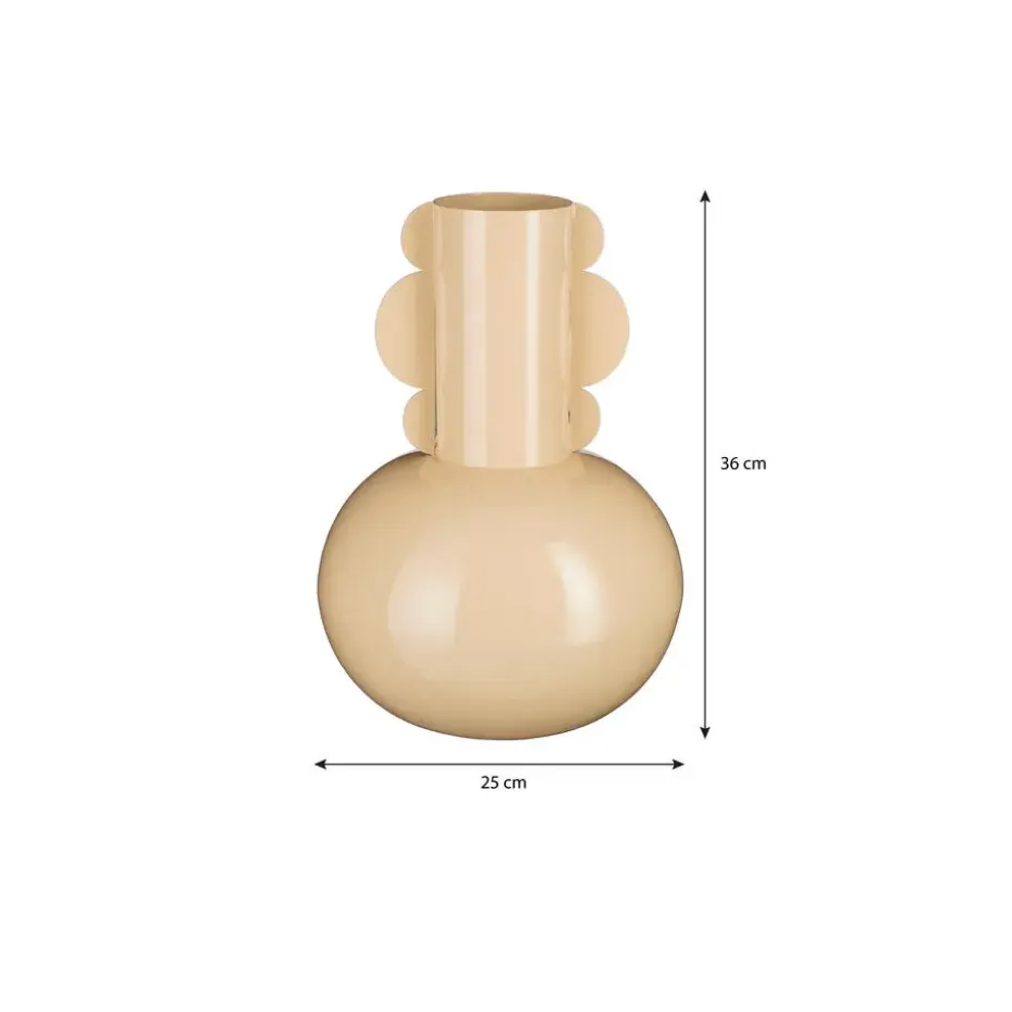 Mica Decorations Boyd Vaas - H36 x Ø25 cm - Beige