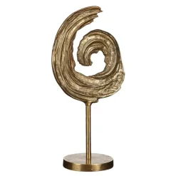 Mica Decorations Curla Woondecoratie - L23 x B15 x H46 cm - Goud