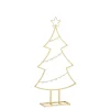 Mica Decorations Decoratie Kerstboom - L40 x B12 x H79 cm - IJzer - Goud