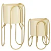 Mica Decorations Donau Bloempot op Standaard - Set van 2 - Metaal
