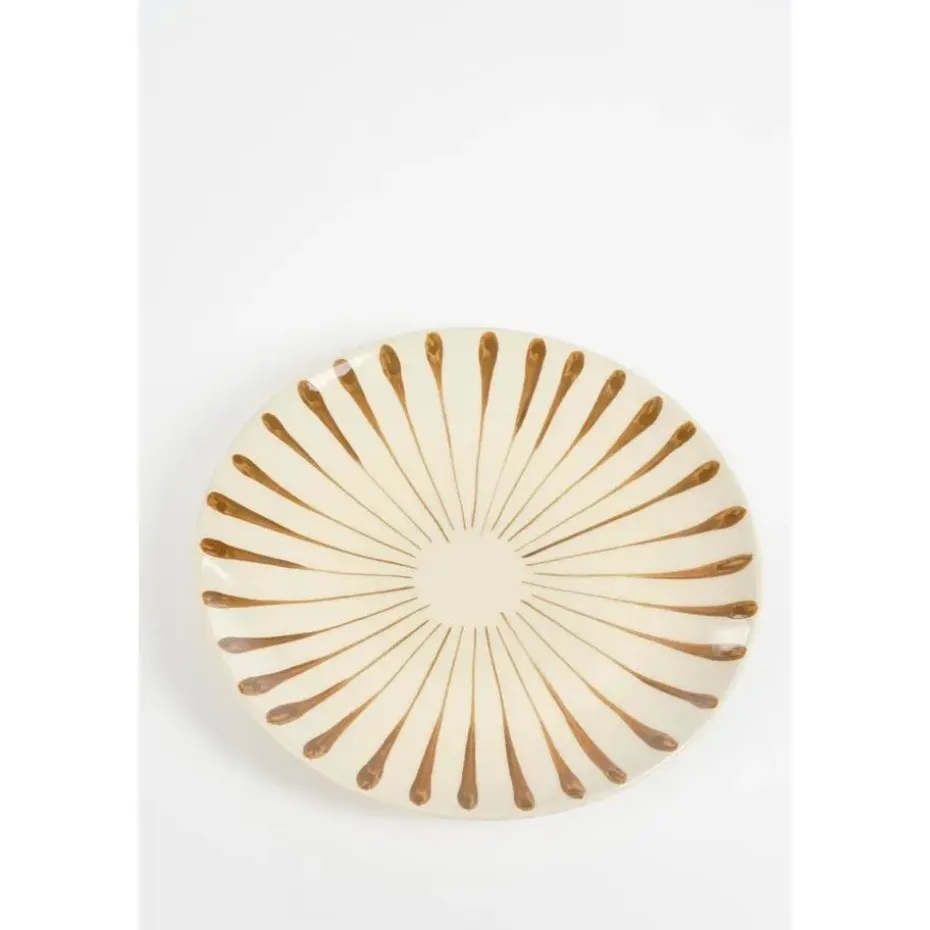 Mica Decorations Elsie Dinerbord - Assorti - H3 x Ø26 cm - Bruin