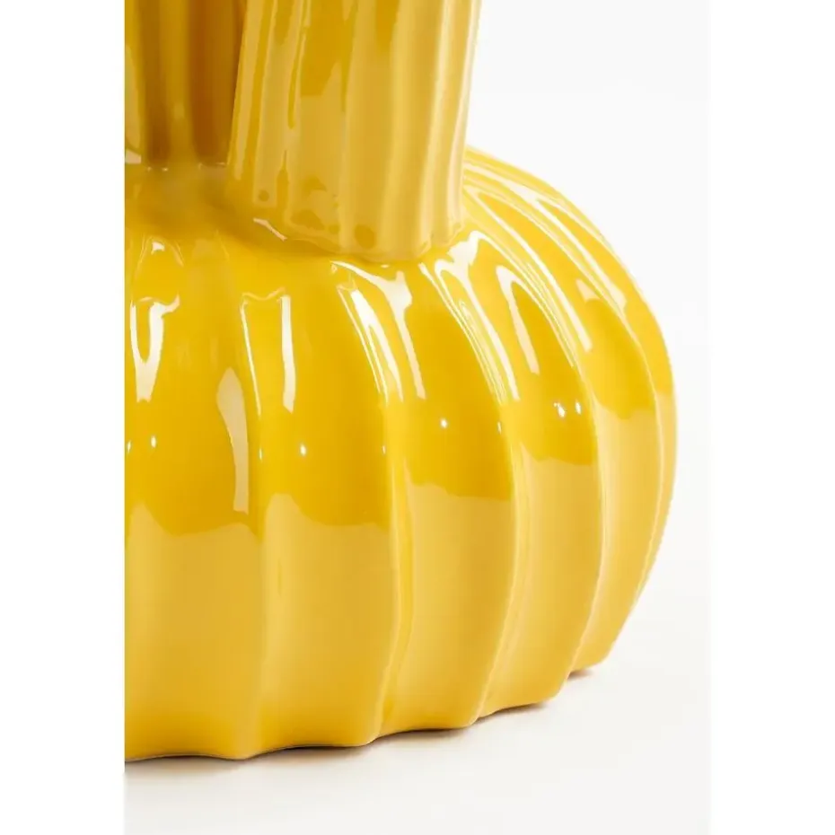 Mica Decorations Felipe Tulpenvaas - H27 x Ø20 cm - Keramiek - Geel